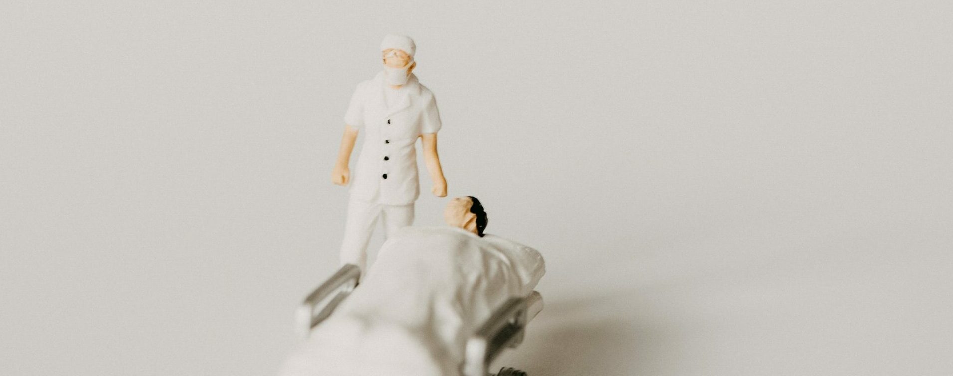 doctor and patient miniature figurine