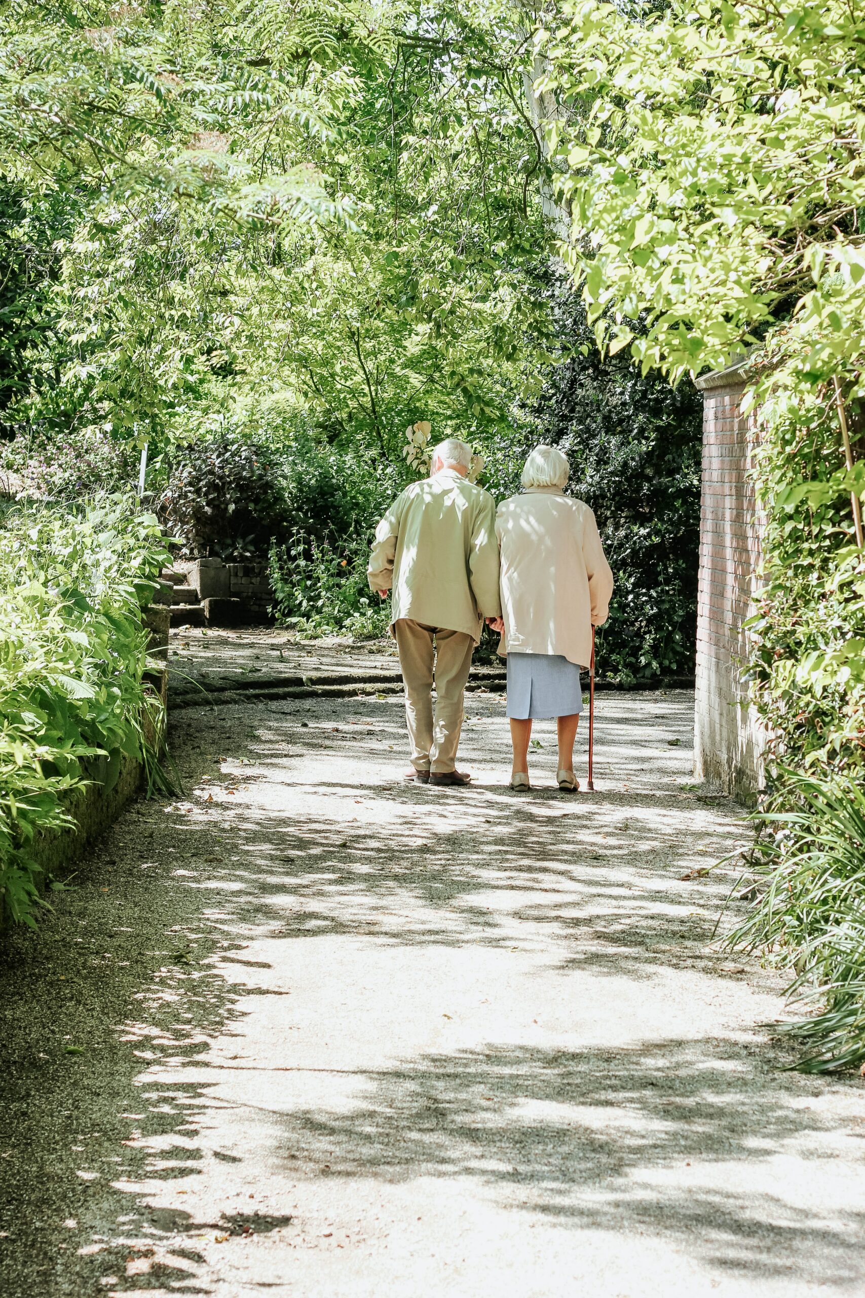 residents of Monte vista out for a walk